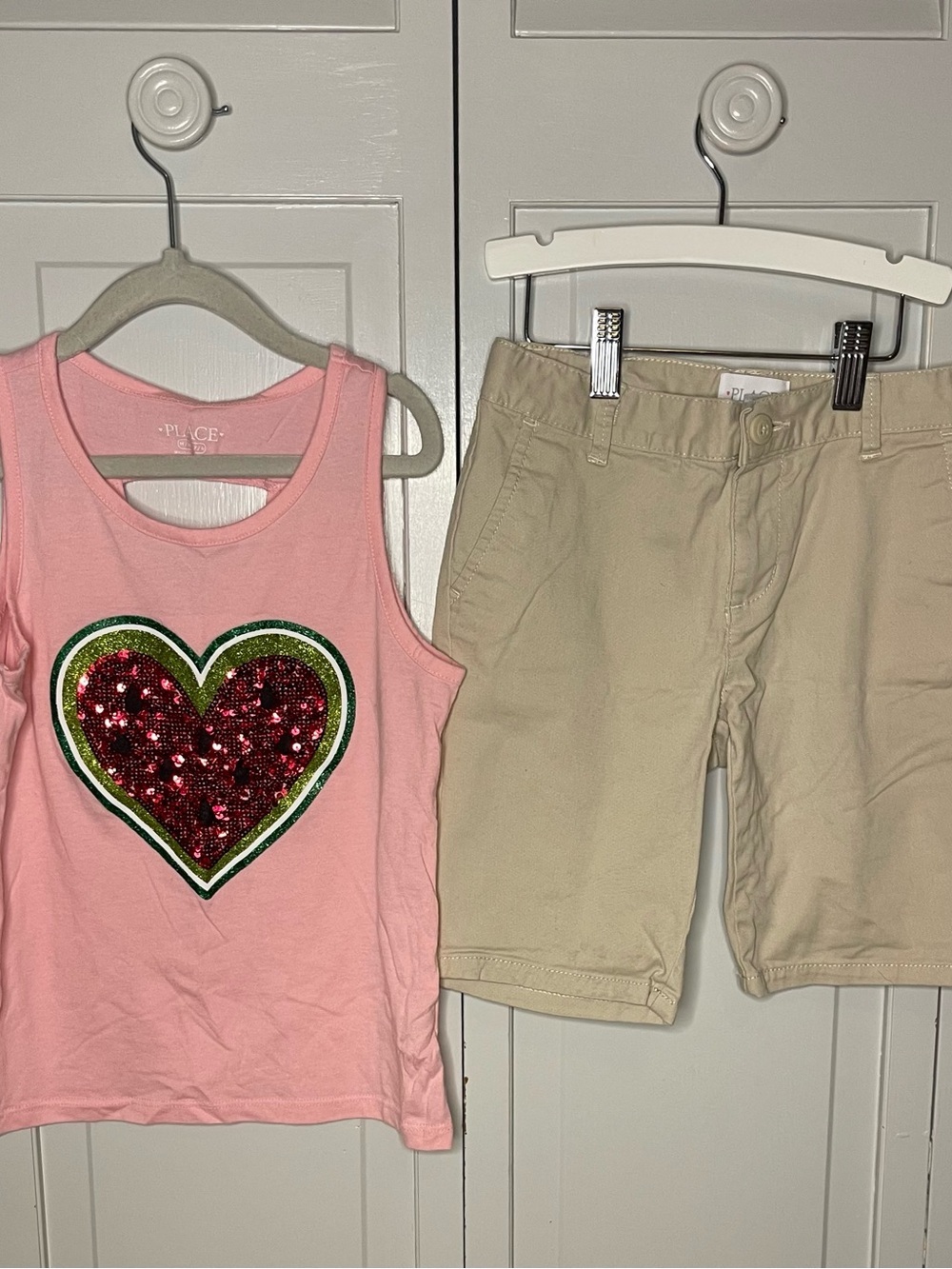 The Children’s Place Watermelon Themed Bundle - Shorts, Shirt & Skort